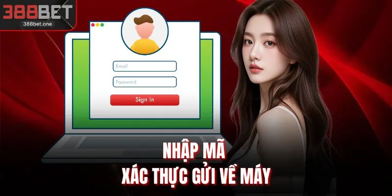 Nhập mã xác thực gửi về máy