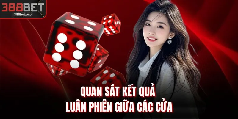 Quan sát kết quả luân phiên giữa các cửa